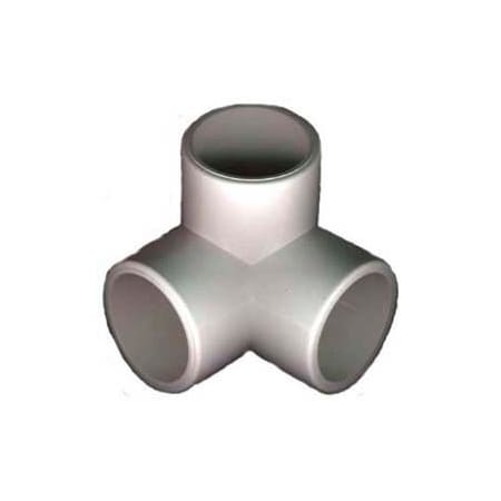 Circo Innovations Schedule 40 Pvc 3way L Fitting, 1/2"Dia., White,  31-U